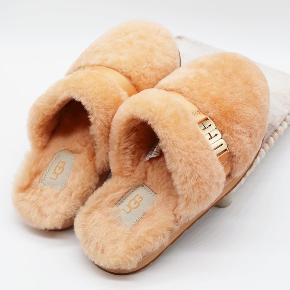 UGG Australia Dalla Sheepskin Cozy Slip On Sandal Slippers Sherbet Orange 5 $90 - Picture 13 of 14